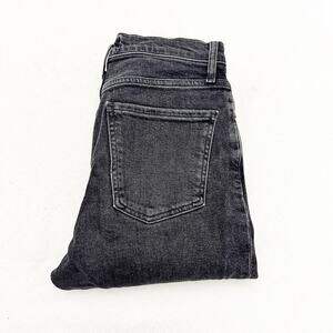 AGOLDE Nico Black Button Fly Charcoal Wash Denim Jeans A093-1274 Size 26